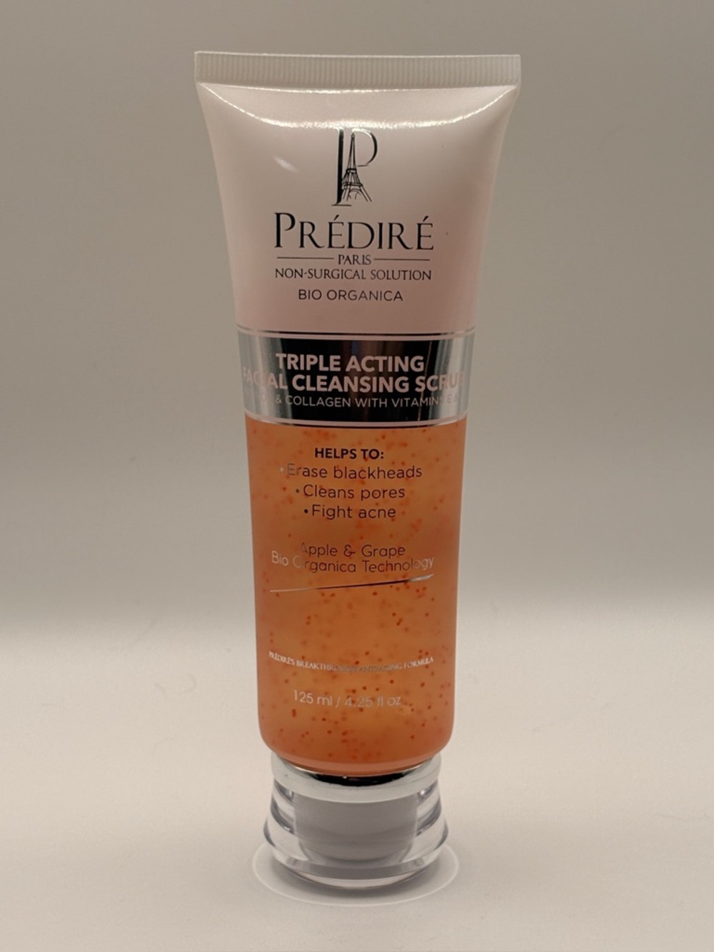 Predire Nonsurgical Triple Acting Facial Cleansing Scrub New 4.25oz/125ml